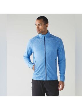 Lululemon Pulse Jacket in Heathered Riviera Blue Mens Size S